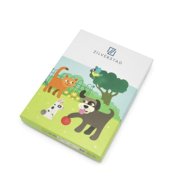 Kinderbestek 4-delig huisdieren rvs