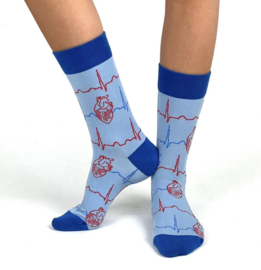 ECG Blauw Sokken