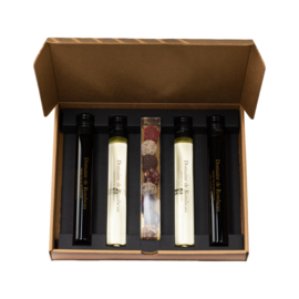 Giftbox 5 - Wijnproeverij met 4 wijnen en 8 chocolade truffels