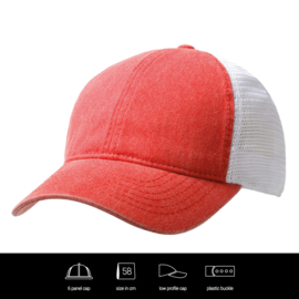 Washed Cotton Soft Mesh Trucker Cap