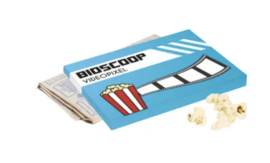 Doosje met magnetron popcorn