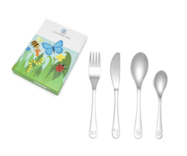 Kinderbestek 4-delig Natuurvriendjes rvs