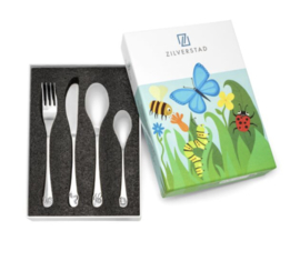Kinderbestek 4-delig Natuurvriendjes rvs