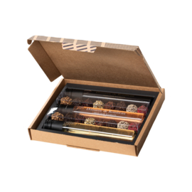 Brievenbuspakket - Wijnproeverij met 3 wijnen en 16 chocolade truffels