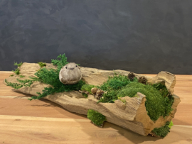 Boomstam tafel decoratie