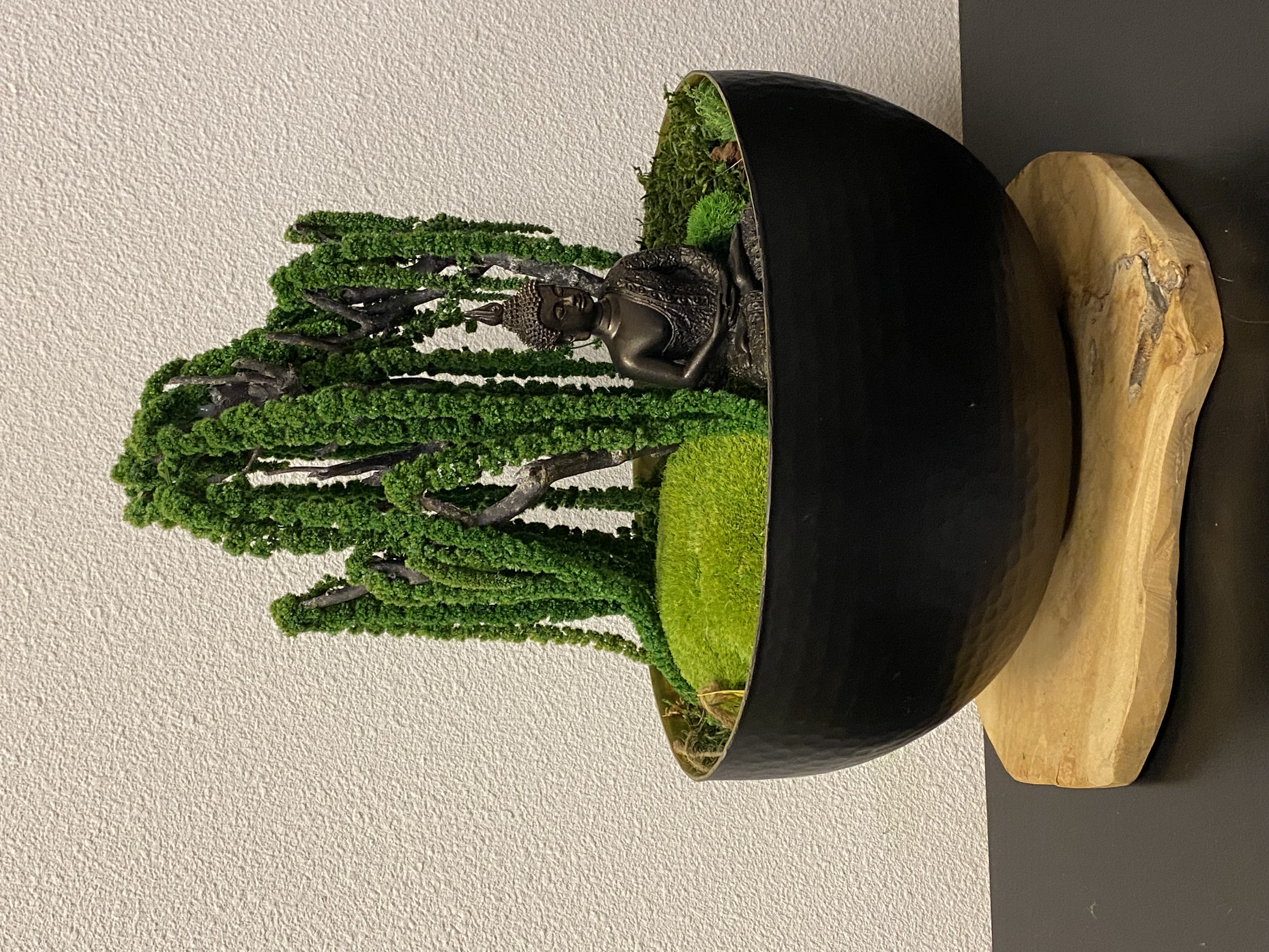 Ovale schaal met Amaranth boom