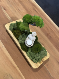 Naturel houten schaal (boedha)