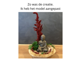 Kleine organische schaal met boedha