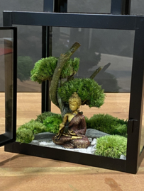 Mini windlicht met mosboompje (1)