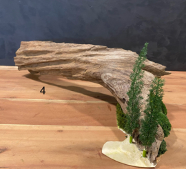 Boomstam tafeldecoratie