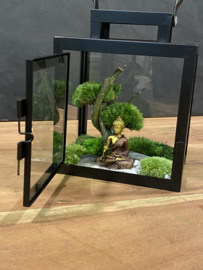 Mini windlicht met mosboompje (1)