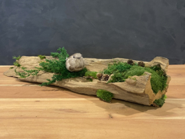 Boomstam tafel decoratie