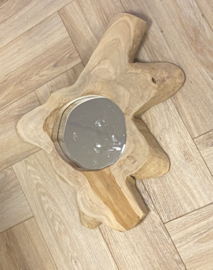 Unieke houten objecten met spiegel
