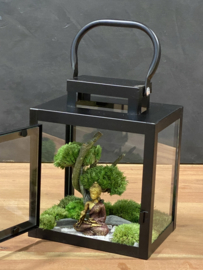 Mini windlicht met mosboompje (1)