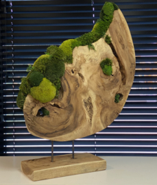 Houten object op voet