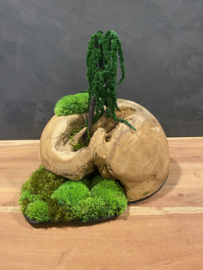Decoratieve houten bol (1)