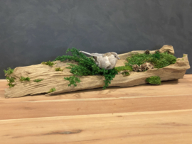 Boomstam tafel decoratie