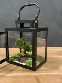 Mini windlicht met mosboompje (1)