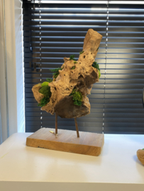 Houten object op voet