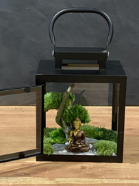 Mini windlicht met mosboompje (1)