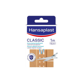 Hansaplast Wondpleister Classic 1mx6cm (1ST)