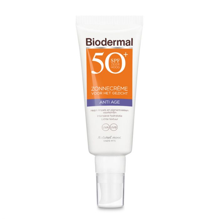 BIODERMAL ANTI AGE ZONNECREME GEZICHT SPF50+ (40ML)