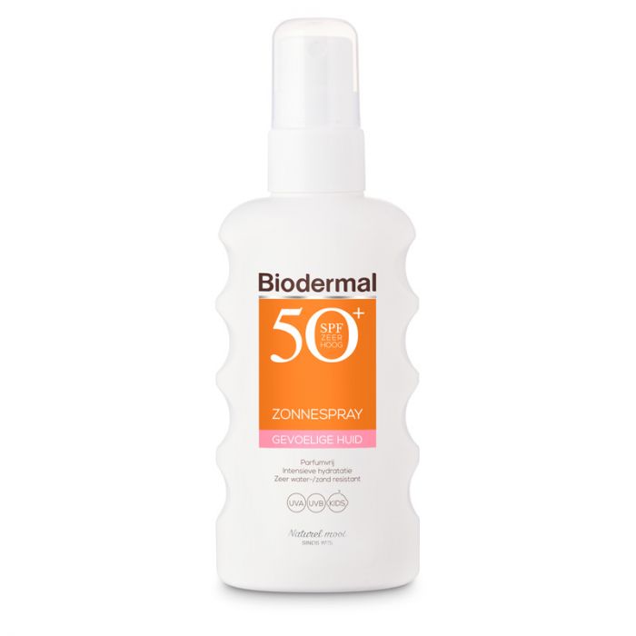 BIODERMAL ZONNESPRAY GEVOELIGE HUID SPF50+ (175ML)