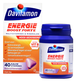 DAVITAMON Extra Energie Tablet Bosvruchten (40ST)