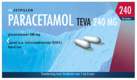 Paracetamol TEVA Zetpil 240 MG (10ST)