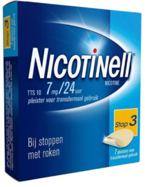 Nicotinell TTS 10 Pleister Transdermaal (7MG/24uur;7 ST)