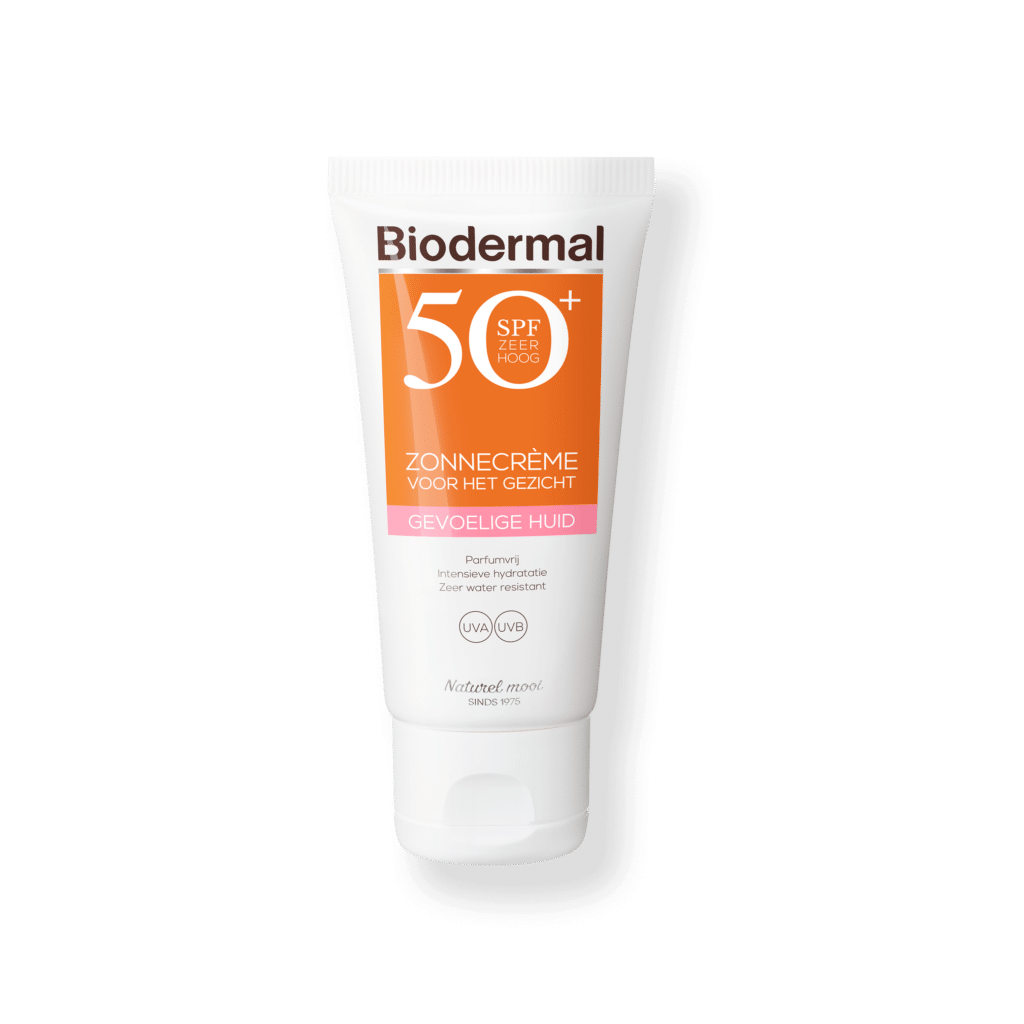 BIODERMAL ZONNECREME GEVOELIGE HUID GEZICHT SPF50 (50ML)