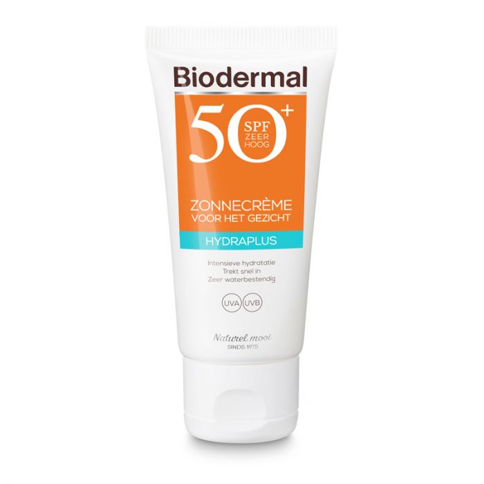 BIODERMAL HYDRA PLUS ZONNECREME GEZICHT SPF50+ (50ML)