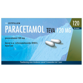 Paracetamol TEVA Zetpil 120MG (10ST)