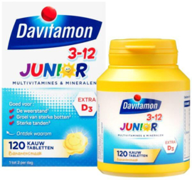 DAVITAMON Junior Kauwtablet Banaan (120ST)