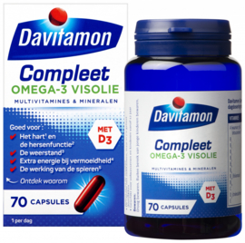 DAVITAMON Compleet Omega3 Visolie Capsule (70ST)