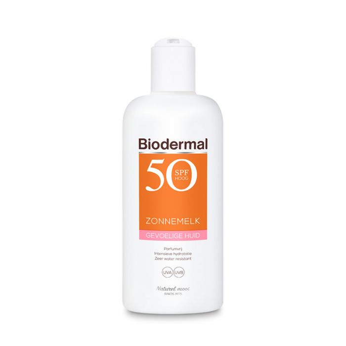 BIODERMAL ZONNEMELK GEVOELIGE HUID SPF50+ (200ML)