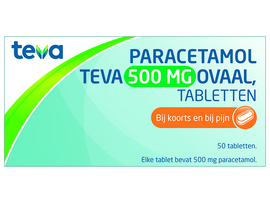 PARACETAMOL TEVA 500 MG OVAAL (50ST)