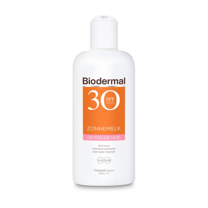 BIODERMAL ZONNEMELK GEVOELIGE HUID SPF30 (200ML)