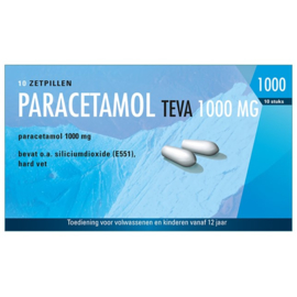 Paracetamol TEVA Zetpil 1000MG (10ST)