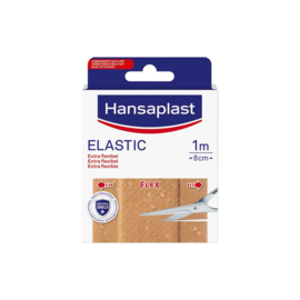 Hansaplast Wondpleister Elastic 1mx8cm (1ST)