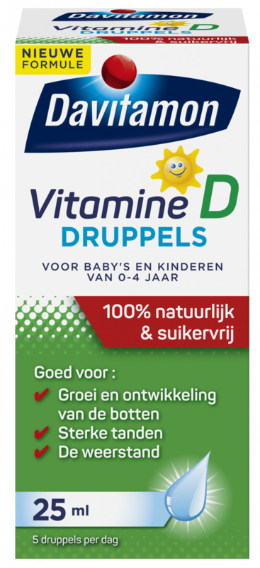 DAVITAMON Vitamine D 0-4 jaar Druppels (25ML)