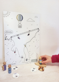GEVOELSTABLEAU op stevig bord