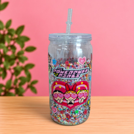 Powerpuff Girls Glitter Tumbler