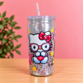 Hello kitty Glitter Tumbler