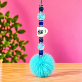 Mama needs coffee mint- blauw