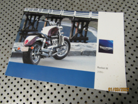 Folder Triumph Rockett III - Rockett 3 Reclame-folder '06