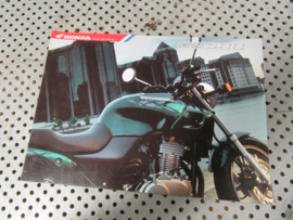 Mooie klassieke folder / kleurenfolder openklapmodel Honda CB500