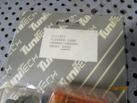 Set Knipperlichten Knipperlicht Nieuw "short stud" Chroom