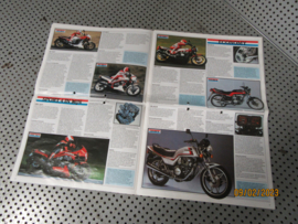 Honda Mod.1985 kleurenfolder Reclame Advertentie o.a. NS400R