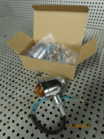 Knipperlichten Chrome Amber bullet lights nieuw universeel